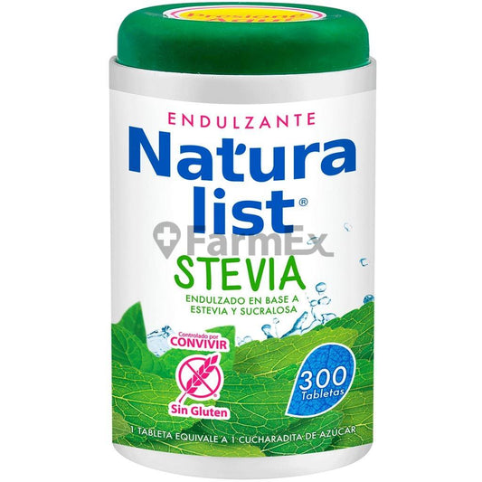 Endulzante "Natura List" Stevia x 300 tabletas PRATER 