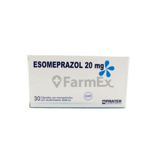 Esomeprazol 20 mg x 30 comprimidos PRATER 