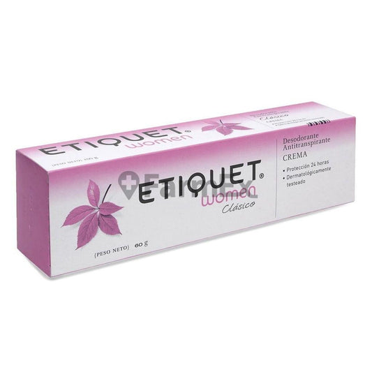 Etiquet Women "Clásico" Desodorante Antitranspirante" Crema x 60 g GSK 
