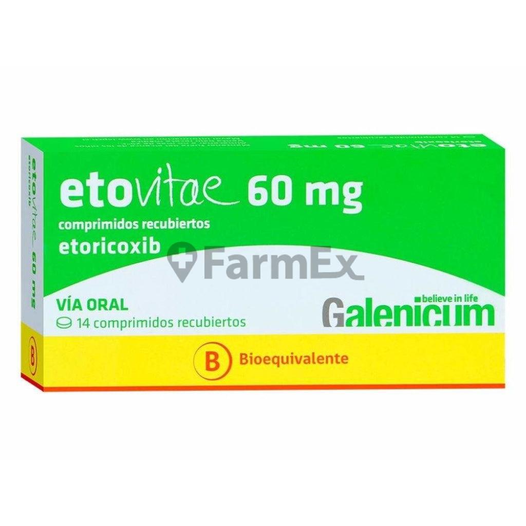 Etovitae 60 mg x 14 comprimidos "Ley Cenabast" GALENICUM 
