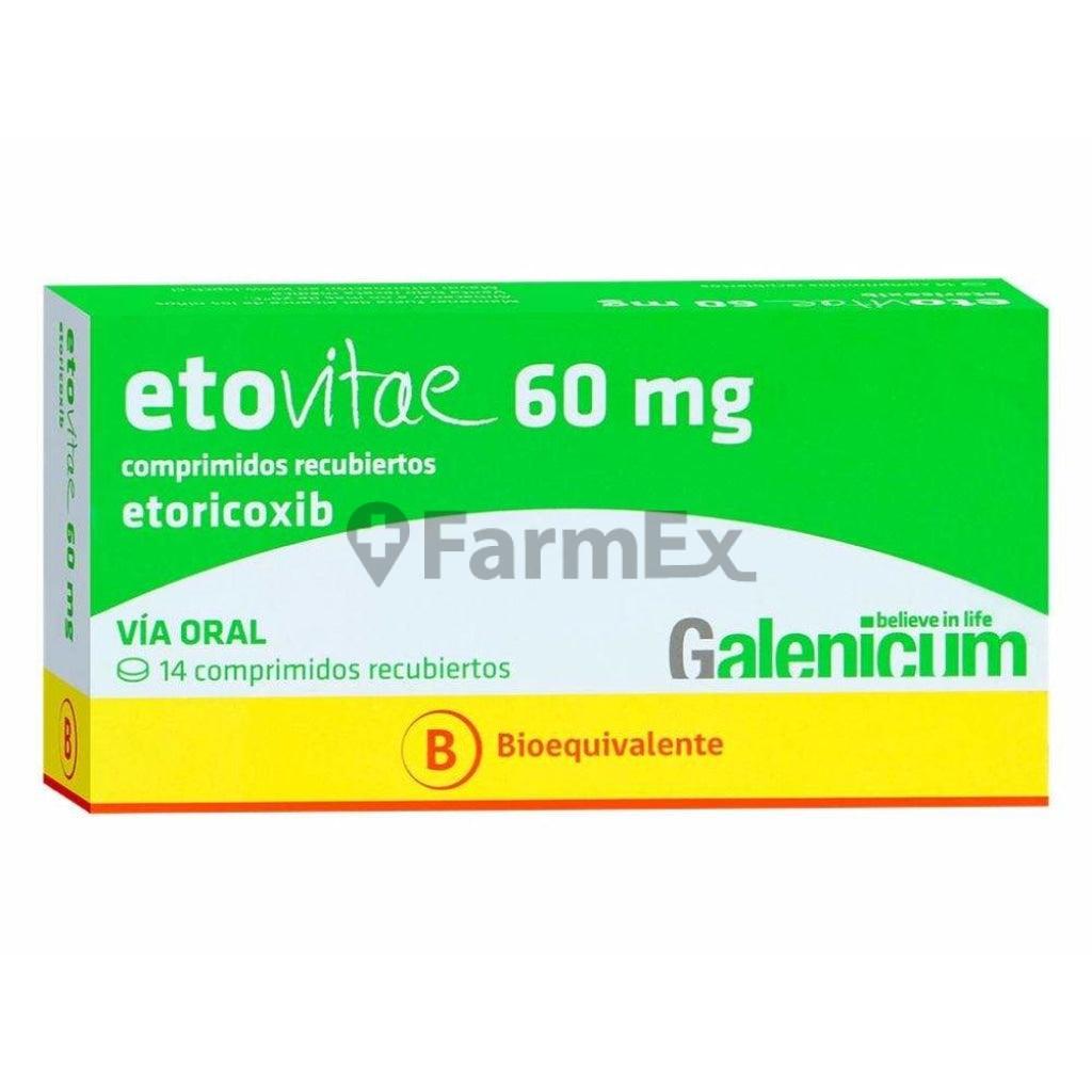 Etovitae 60 mg x 14 comprimidos "Ley Cenabast"