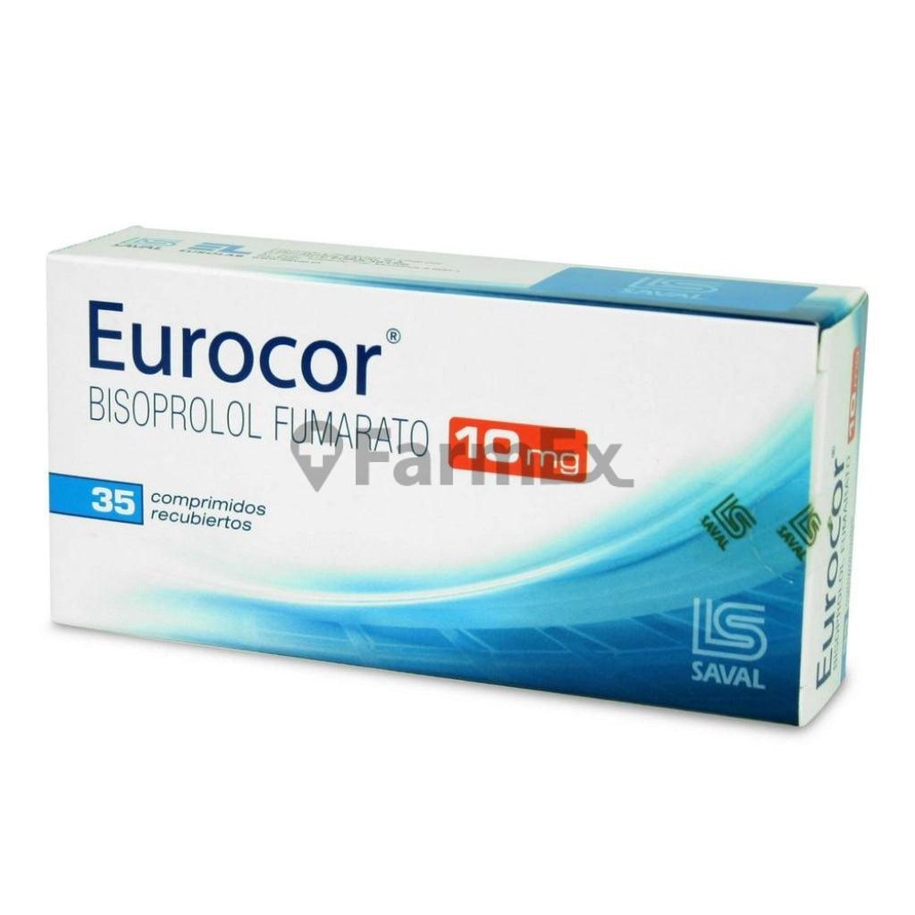 Eurocor 10 mg x 35 comprimidos "Ley Cenabast" LAB. SAVAL 