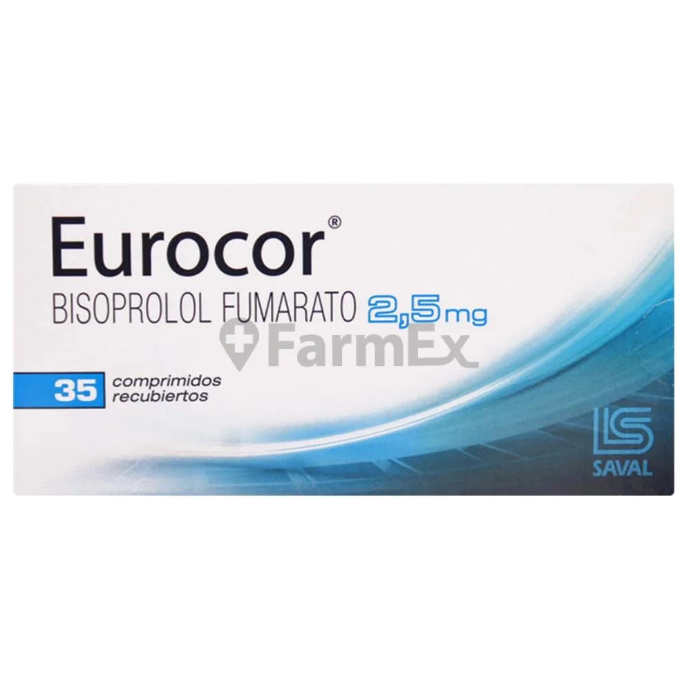Eurocor 2,5 mg x 35 comprimidos "Ley Cenabast" SAVAL 