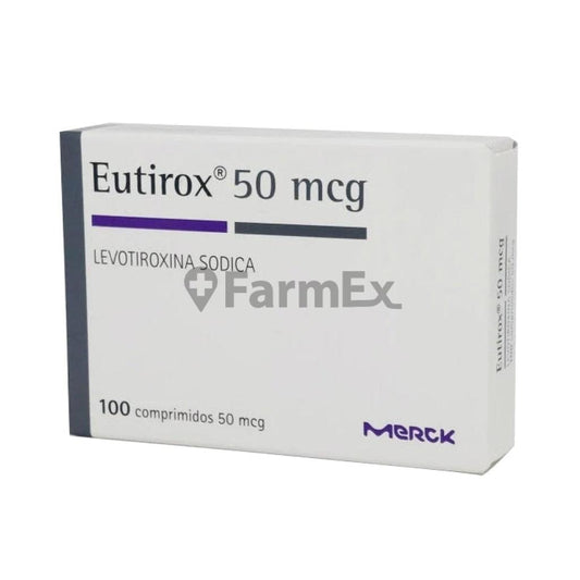 Eutirox 50 mcg x 100 comprimidos "Ley Cenabast" MERCK 
