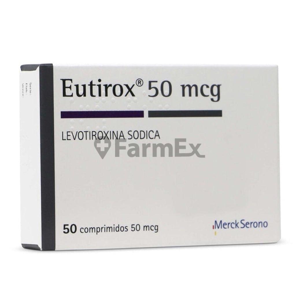 Eutirox 50 mcg x 50 comprimidos "Ley Cenabast" MERCK 