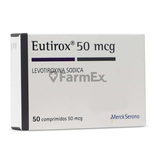 Eutirox 50 mcg x 50 comprimidos "Ley Cenabast" MERCK 
