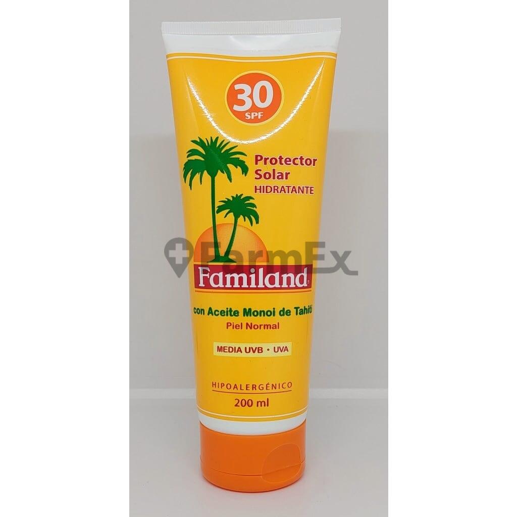 Familand "Aceite Monoi de Tahiti" Protector Solar Crema x 200 mL Durandin 