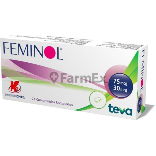 Feminol x 21 Comprimidos Recubiertos Teva 