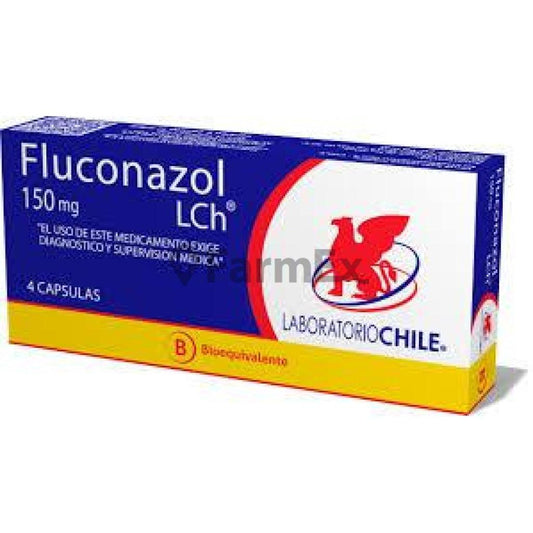 Fluconazol 150 mg. x 4 Càpsulas LAB. CHILE 
