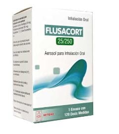Flusacort 25-250 mcg /dosis x 120 dosis "Ley Cenabast" HETERO 