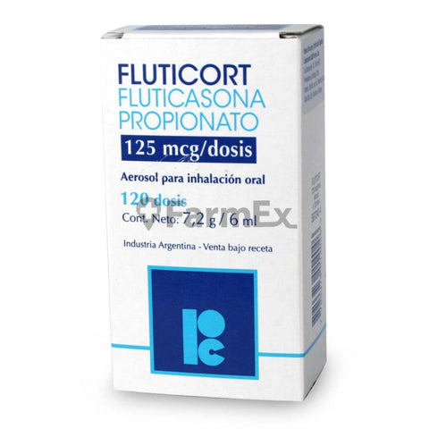 Fluticort HFA 125 mcg Inhalador Bucal x 120 dosis