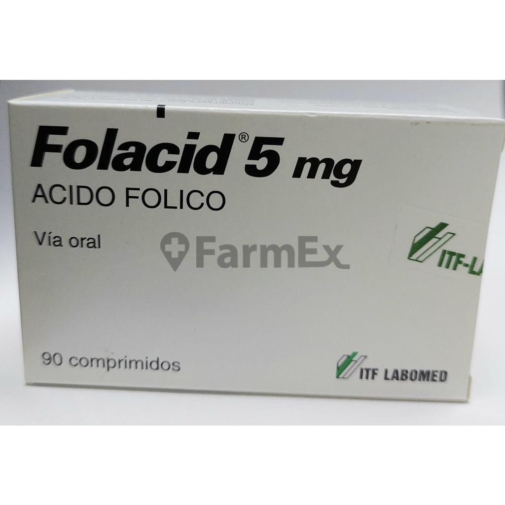Folacid 5 mg x 90 comprimidos "Ley Cenabast" ITF-LABOMED 