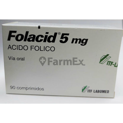 Folacid 5 mg x 90 comprimidos "Ley Cenabast" ITF-LABOMED 