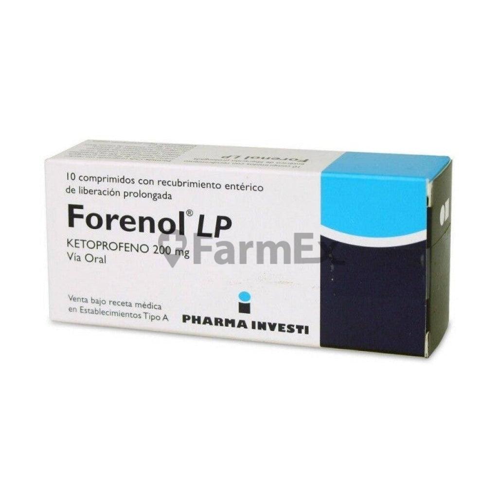 Forenol LP 200 mg x 10 comprimidos PHARMA INVESTI 