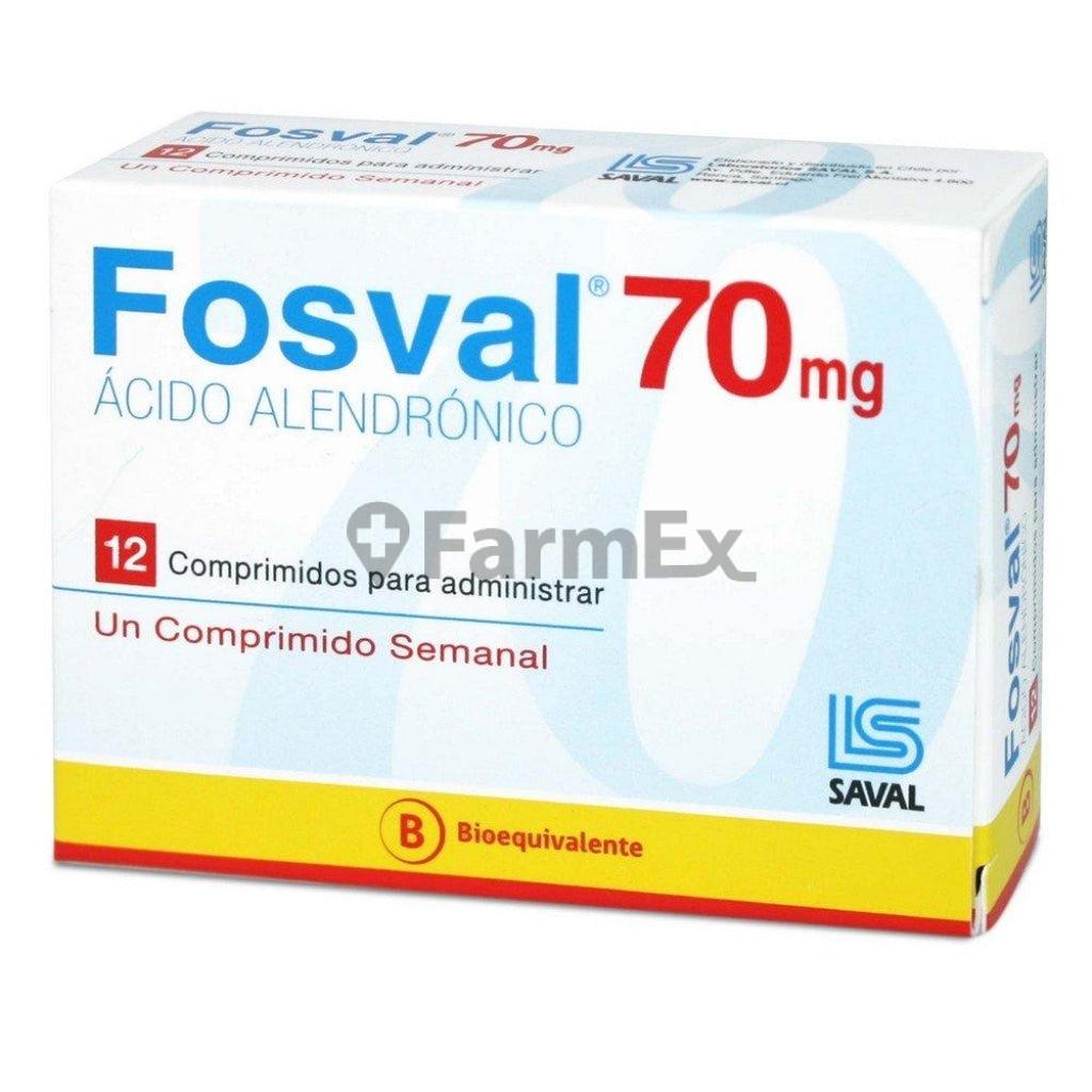 Fosval 70 mg x 12 comprimidos LAB. SAVAL 