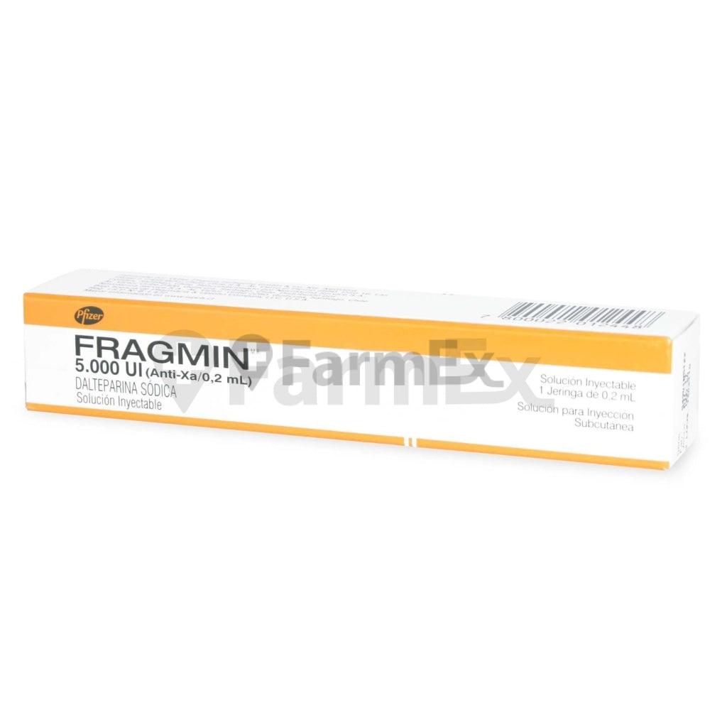 Fragmin 5000 U.I Solución Inyectable x 10 Jeringas (Pfizer) (Ley Cenabast) PFIZER 