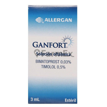 Ganfort Sol. Oftalmica 0,03 % + 0,5 % x 3 ml "Ley Cenabast" Allergan 