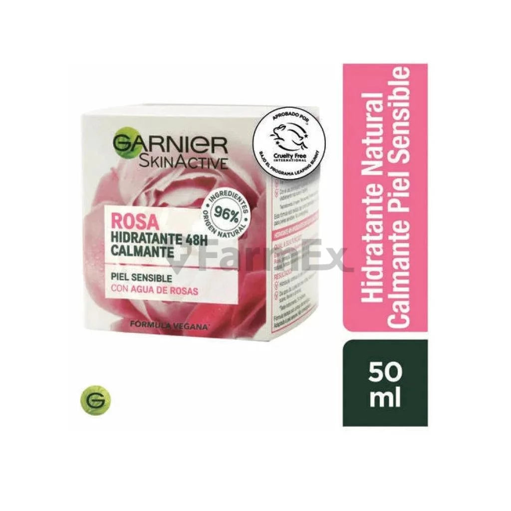 Garnier SkinActive Rosa Hidratante Apaziguante 48 h x 50 ml Garnier 