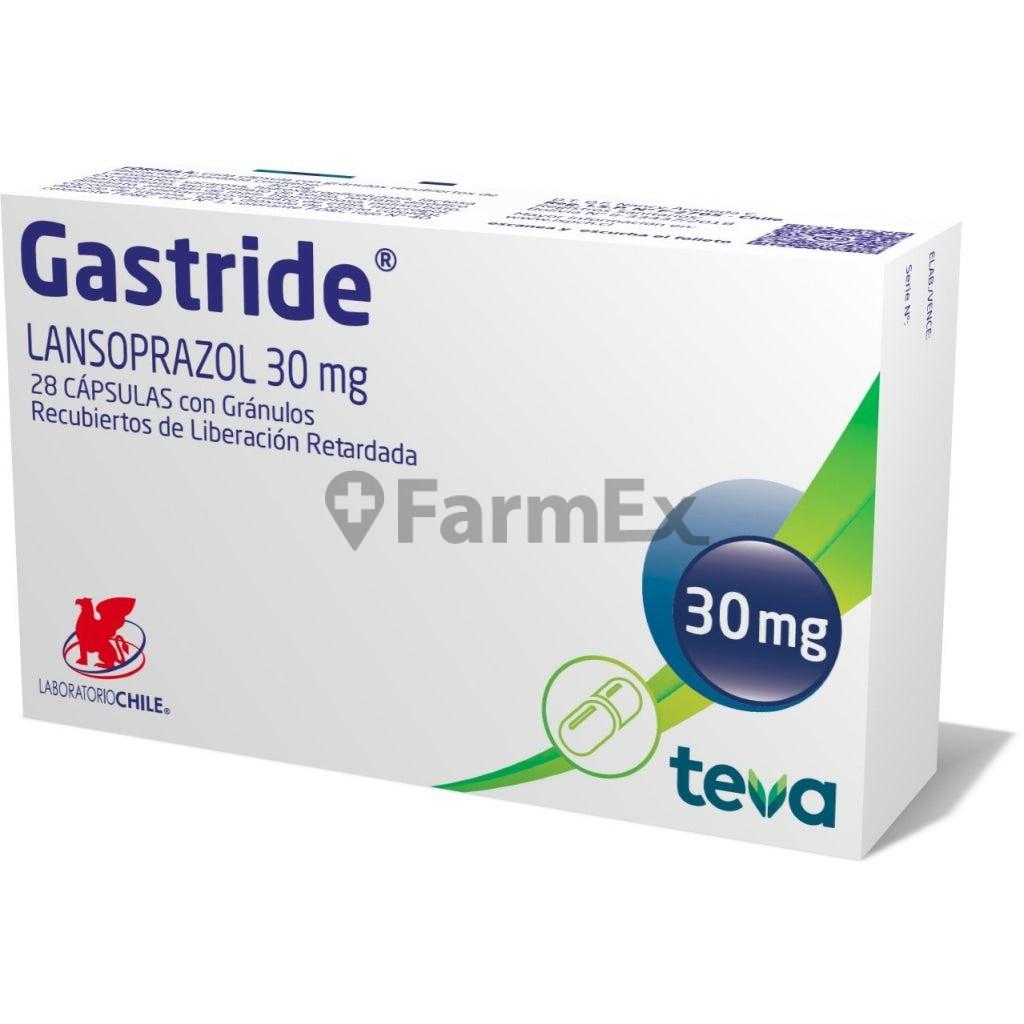 Gastride 30 mg x 28 comprimidos LAB. CHILE 