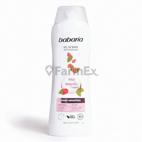 Gel de Baño Babaria "Rosa Mosqueta" Pieles Secas x 600 ml