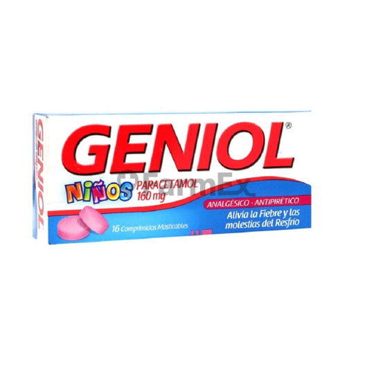 Geniol Infantil 160 mg x 16 comprimidos MINTLAB 