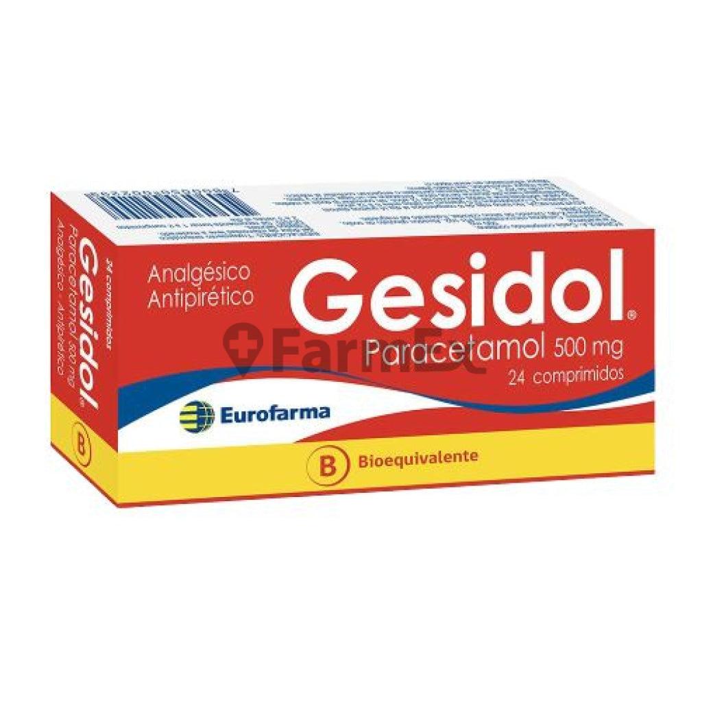 Gesidol 500 mg x 24 comprimidos EUROFARMA 