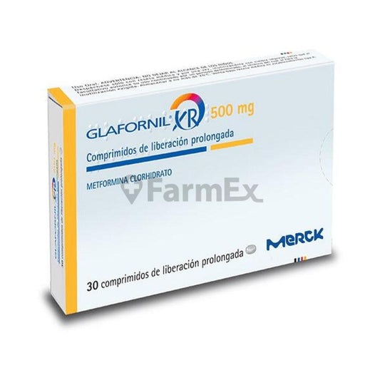 Glafornil XR 500 mg x 30 comprimidos "Ley Cenabast" MERCK 