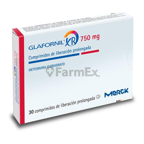 Glafornil XR 750 mg x 30 comprimidos de Liberación Prolongada