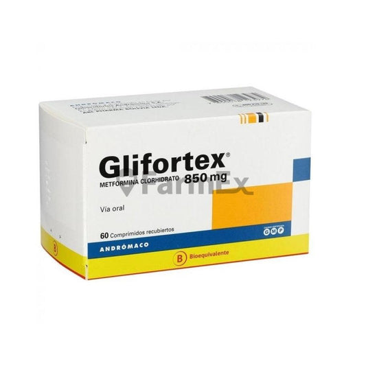 Glifortex 850 mg x 60 comprimidos ANDROMACO 