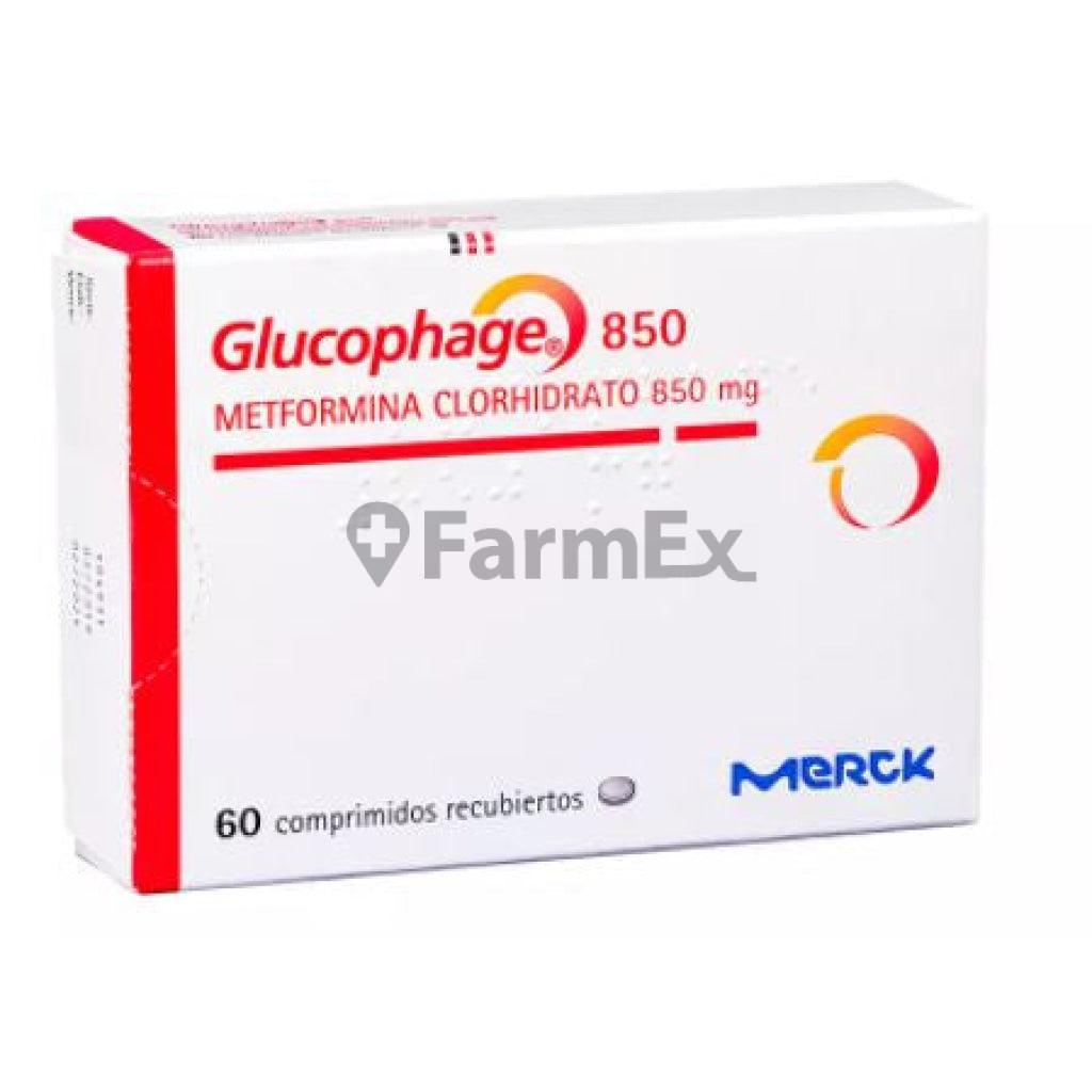 Glucophage 850 mg x 60 comprimidos MERCK 