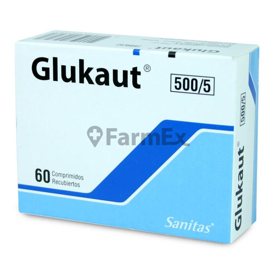 Glukaut 500 / 5 mg x 60 comprimidos SANITAS 