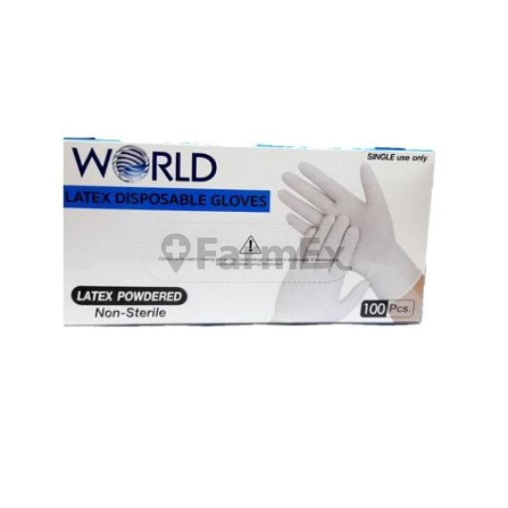 Guantes Látex con polvo x 100 unidades Talla L Heey 