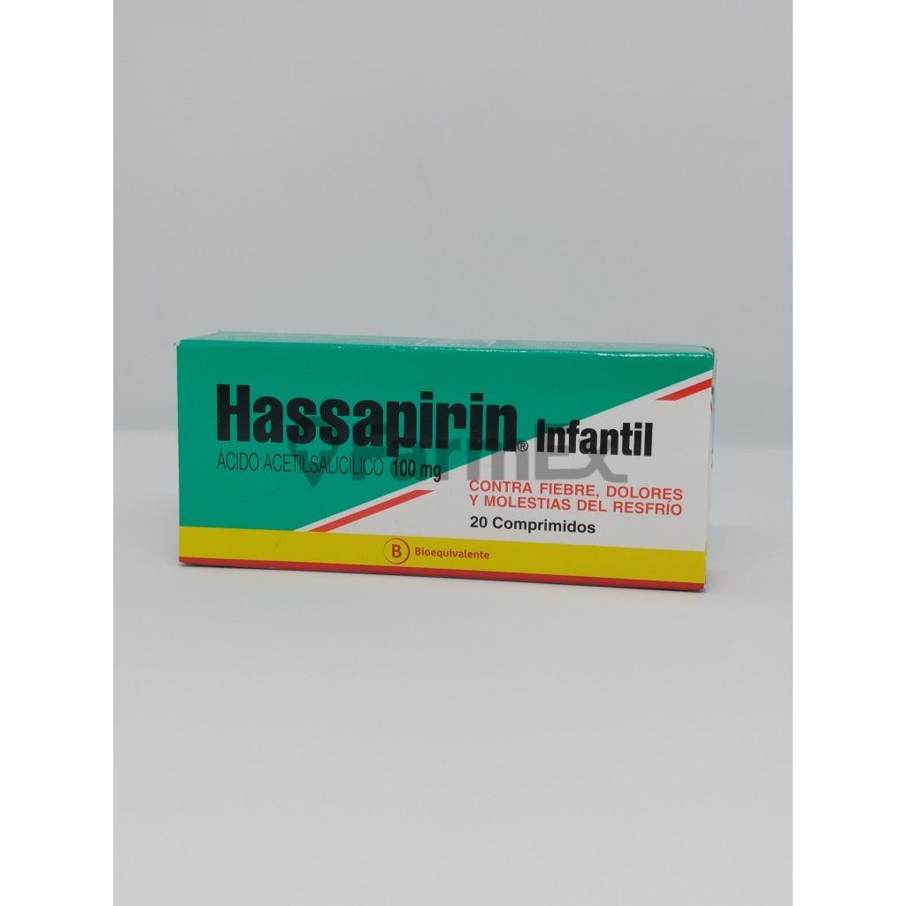 Hassapirin Infantil 100 mg x 20 comprimidos Mintlab 