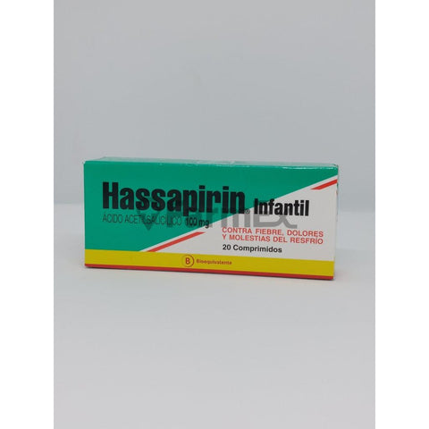 Hassapirin Infantil 100 mg x 20 comprimidos