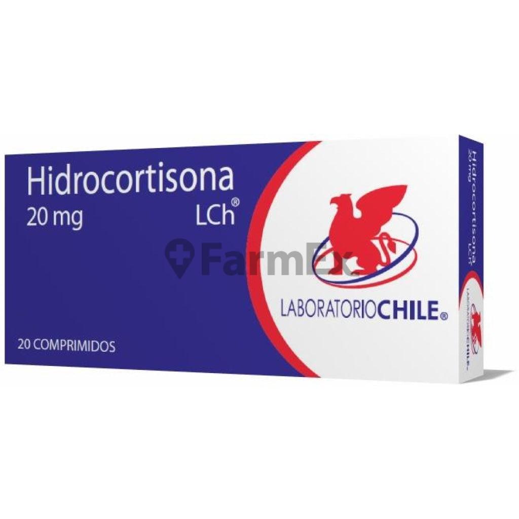 Hidrocortisona 20 mg. x 20 Comprimidos LABORATORIO CHILE 