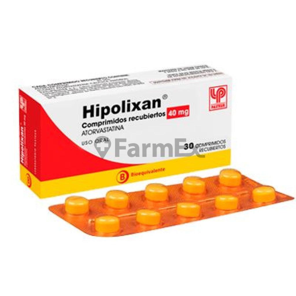 Hipolixan 40 mg x 30 comprimidos PASTEUR 