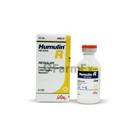 Humulin R 100 UI / mL x 10 mL