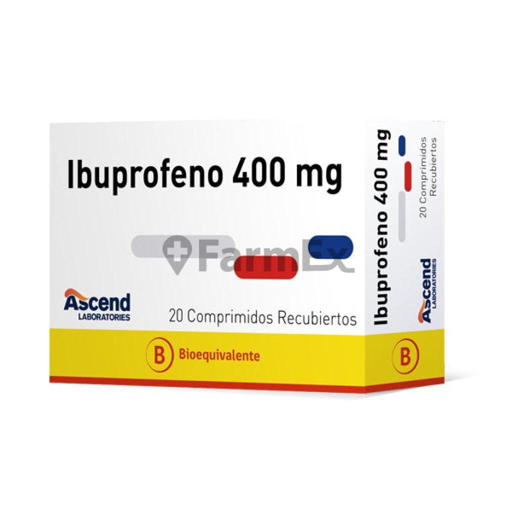 Ibuprofeno 400 mg x 20 comprimidos ASCEND 