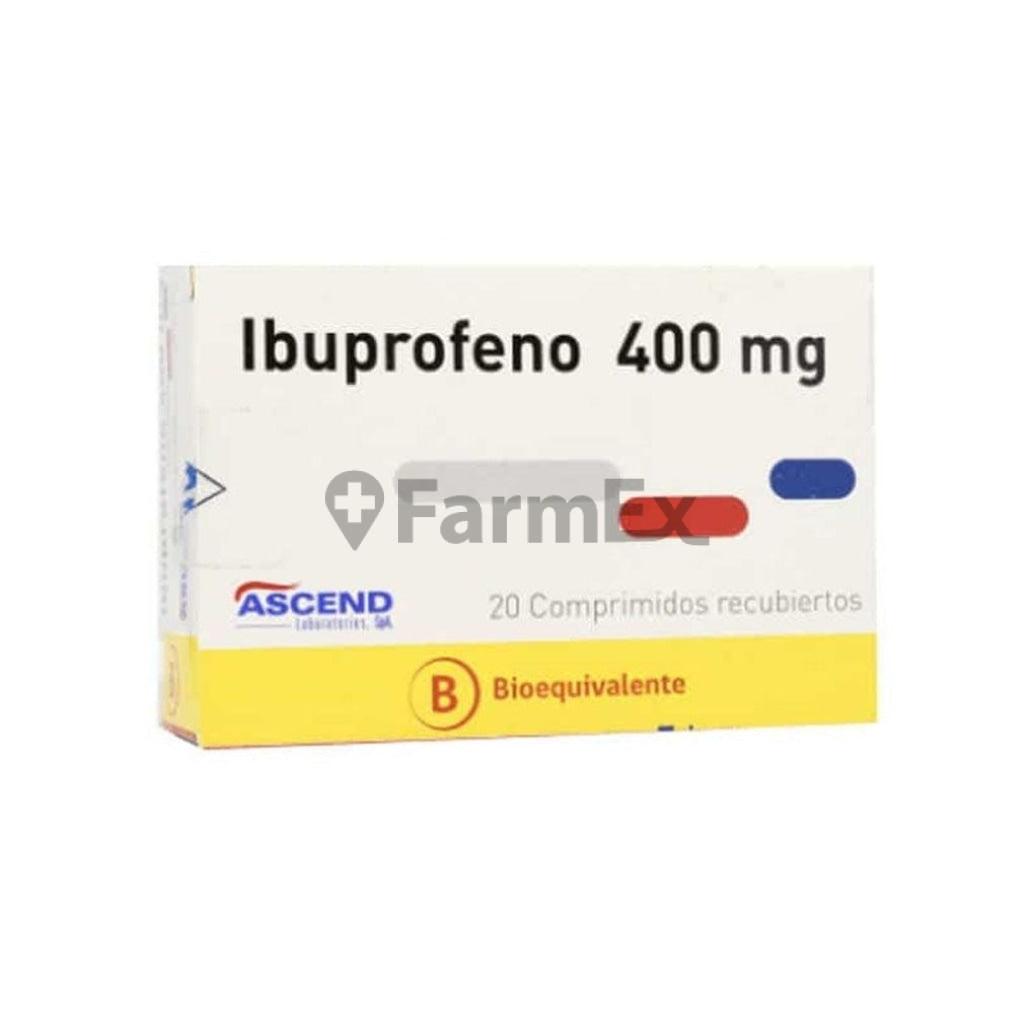 Ibuprofeno 400 mg x 20 comprimidos "Ley Cenabast" ASCEND 