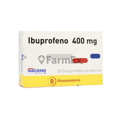Ibuprofeno 400 mg x 20 comprimidos "Ley Cenabast" ASCEND 