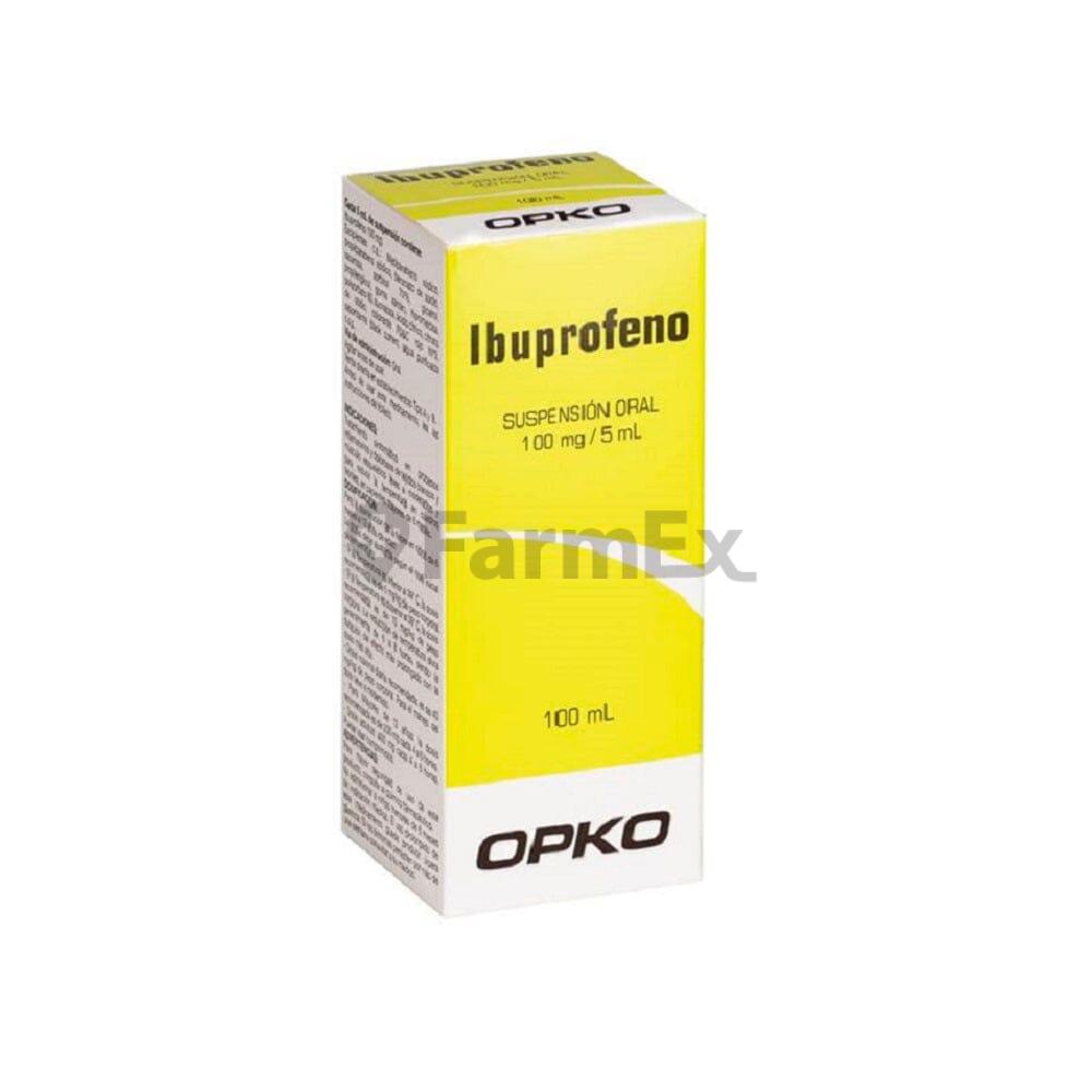 Ibuprofeno Suspensión Oral 200 mg / 5 mL x 100 mL "Ley Cenabast" OPKO 
