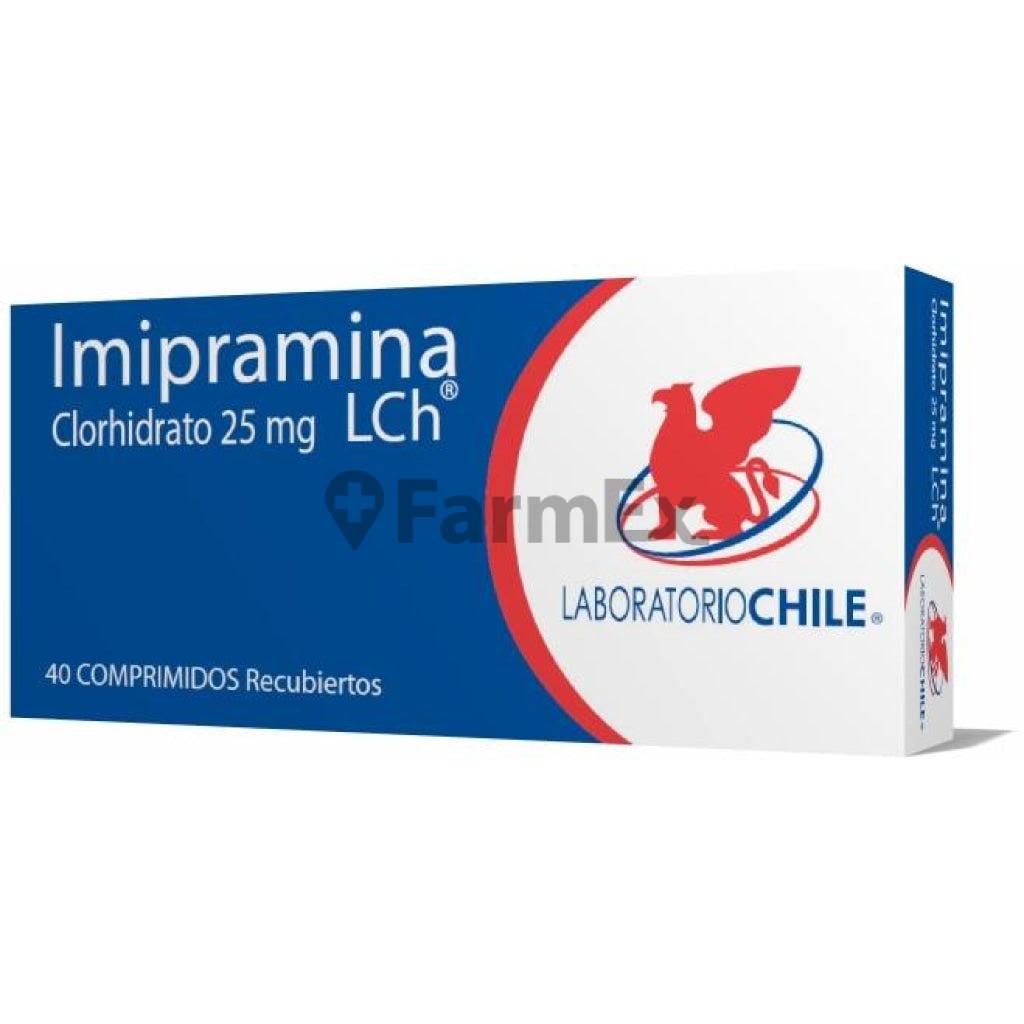 Imipramina 25 mg. x 40 Comprimidos LABORATORIO CHILE 