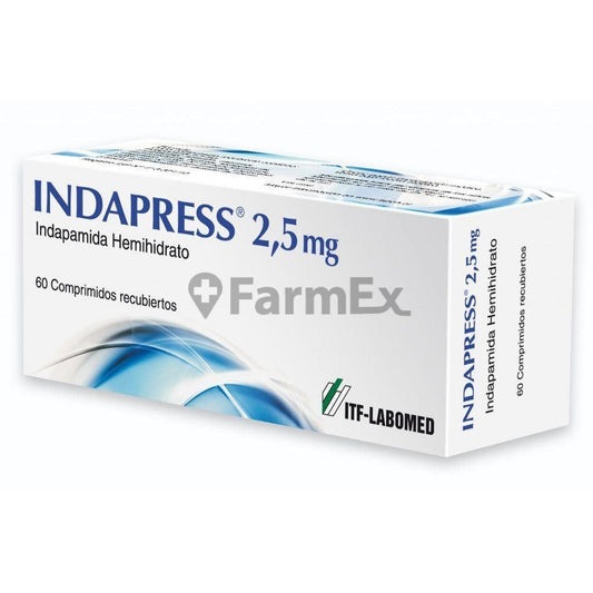 Indapress 2.5 mg x 60 comprimidos Farmex 