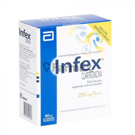 Infex Suspensión 250 mg / 5 ml x 80 ml ABBOTT 