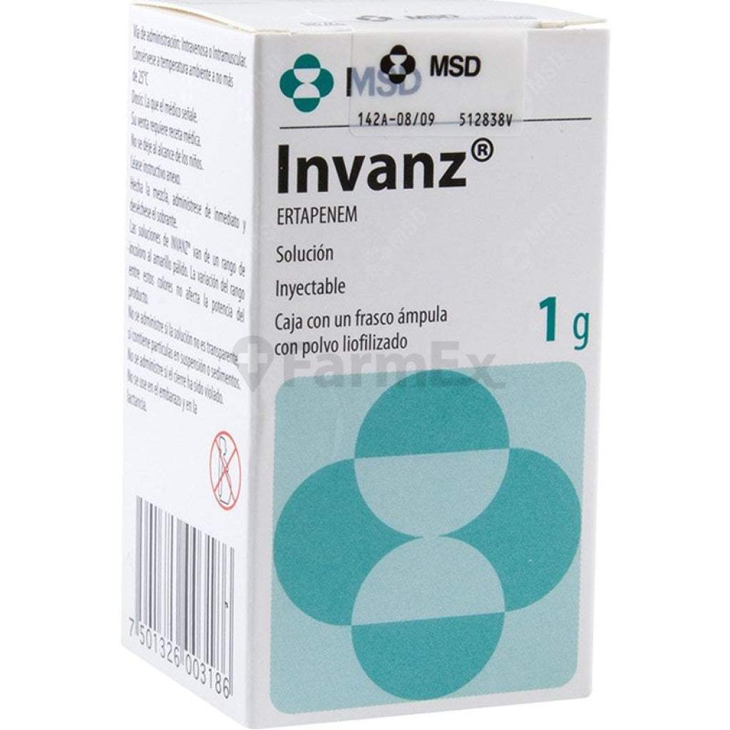 Invanz 1 g x 1 vial MSD 