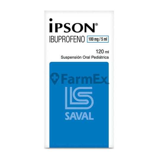 Ipson Suspensión Oral Pediátrica 100 mg / 5 mL x 120 mL SAVAL 