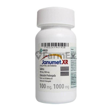 Janumet XR 100 / 1000 mg x 28 comprimidos MSD 