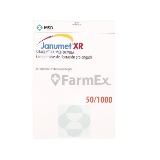 Janumet XR 50 / 1000 mg x 56 comp MSD 