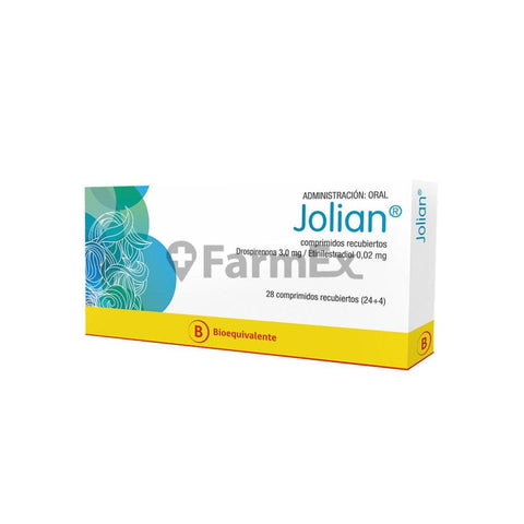 Jolian 3,0 mg / 0,02 mg x 28 comprimidos "Ley Cenabast"
