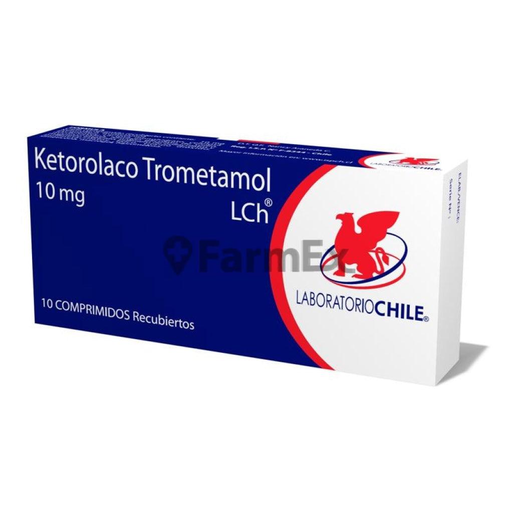 Ketorolaco Trometamol x 10 Comprimidos Recubiertos LABORATORIO CHILE 